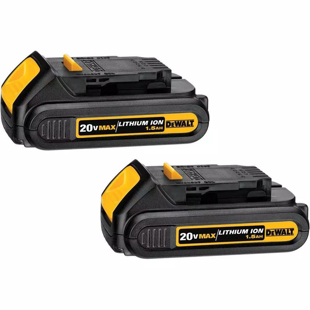 DEWALT 20V MAX Cordless 1/4 in. Impact Driver Kit with (2) 1.5 Ah Batteries, Charger & Bag