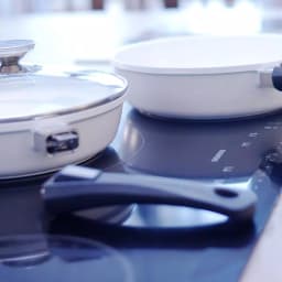 Berndes Vario Click Pearl 6 Qt. Cast Aluminum Ceramic Nonstick Saute Pan, White thumbnail 2