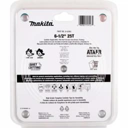 Makita 6-1/2 in. 25T Carbide-Tipped Ultra-Thin Kerf Circular Saw Blade for Cordless Saws thumbnail 5