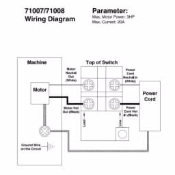 POWERTEC 110/220-Volt Dual Voltage Paddle Switch for Power Tools thumbnail 2