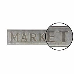 LITTON LANE MARKET Iron Decorative Wall Sign - Rustic Farmhouse Style Decor thumbnail 3