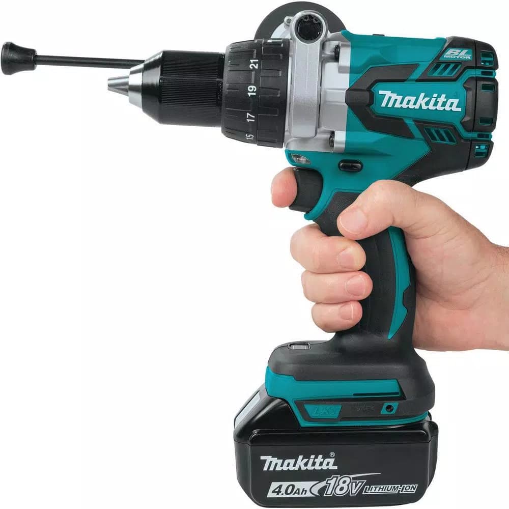 Makita 18V LXT Brushless 1/2 in. Cordless Hammer Drill Combo Kit with (2) 4.0Ah Batteries, Charger & Case