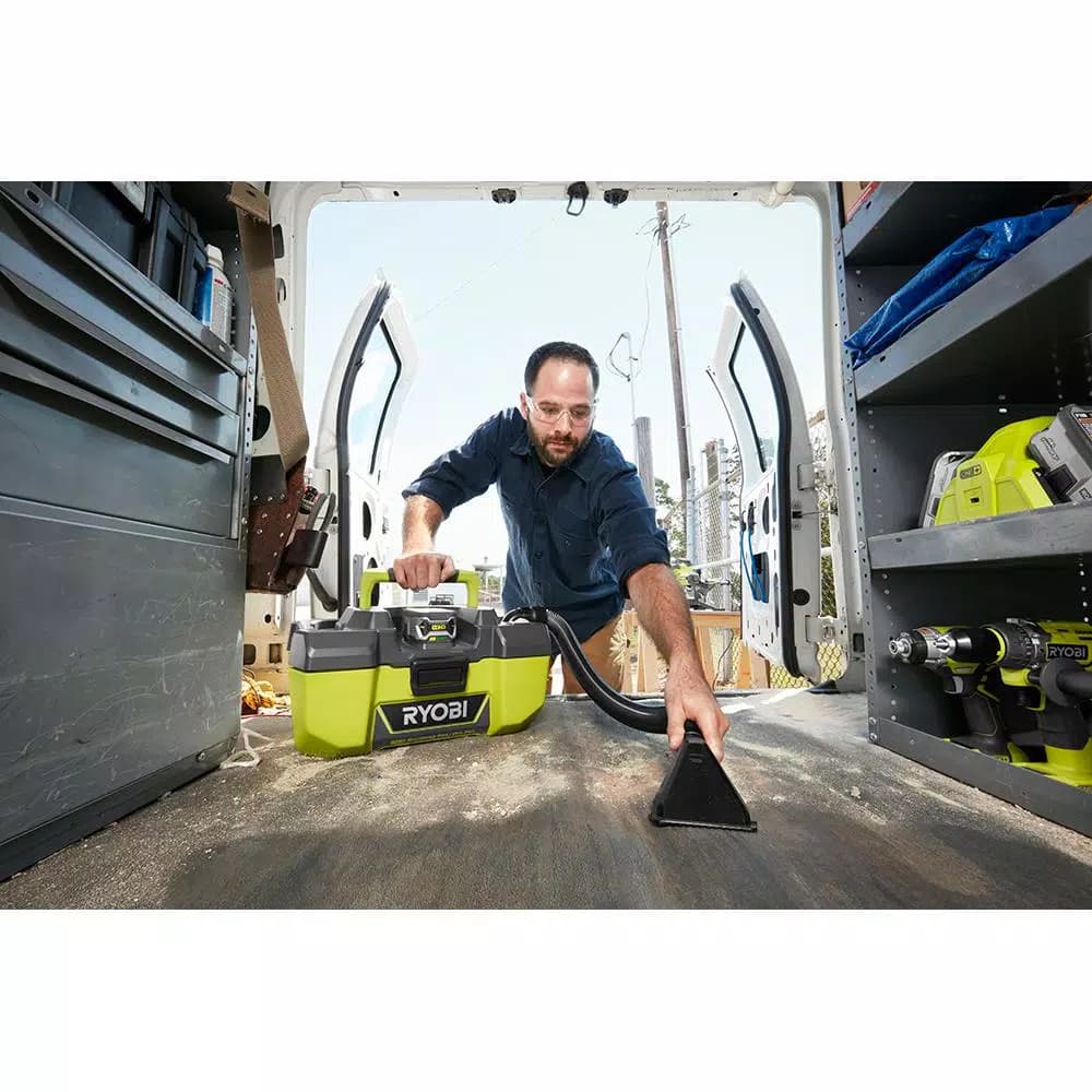 RYOBI 18V ONE+ 3 Gallon Project Wet/Dry Vacuum with Accessory Storage (Tool-Only)