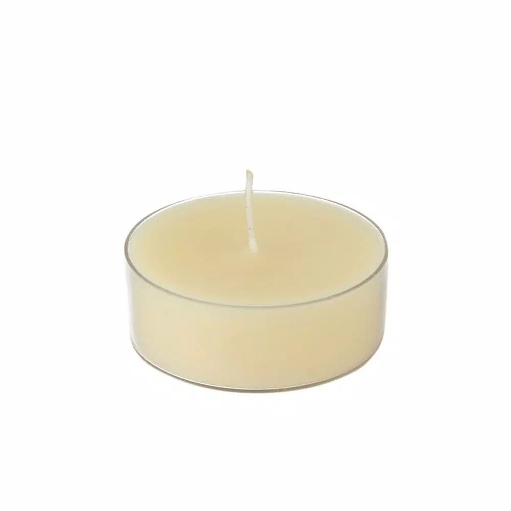 Zest Candle Ivory Mega Oversized Tealight Candles, 2.25 in. Diameter, 10-Hour Burn Time (12-Pack)