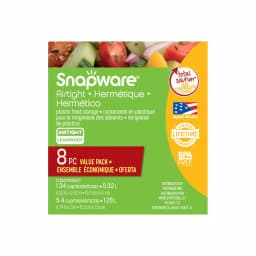 Snapware Total Solutions 8-Piece Plastic Food Storage Set with Airtight Leak-Proof Lids thumbnail 3