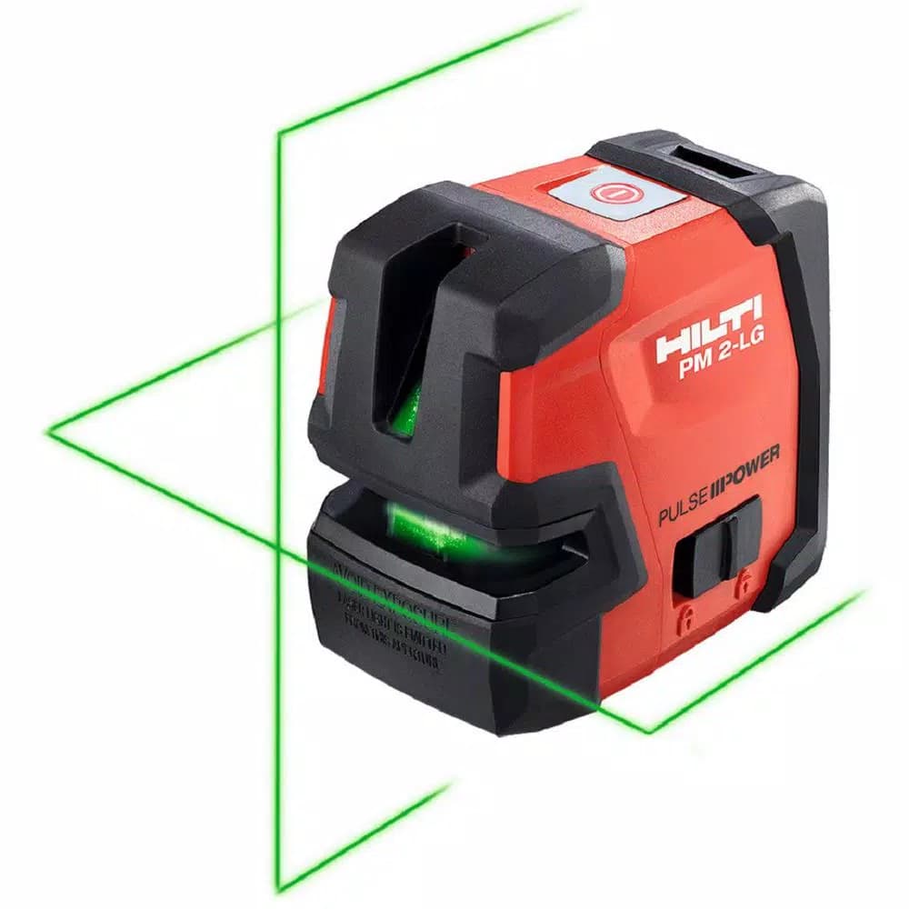 Hilti PM 2-LG Self-Leveling Green Beam Line Laser Level, 66 ft. Range