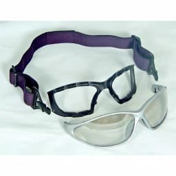 DEWALT Framework Smoke Lens Safety Glasses with Foam Shield and Elastic Head Strap thumbnail 3
