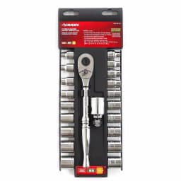 Husky 21-Piece 3/8 in. Drive Lighted Ratchet and Socket Set thumbnail 2