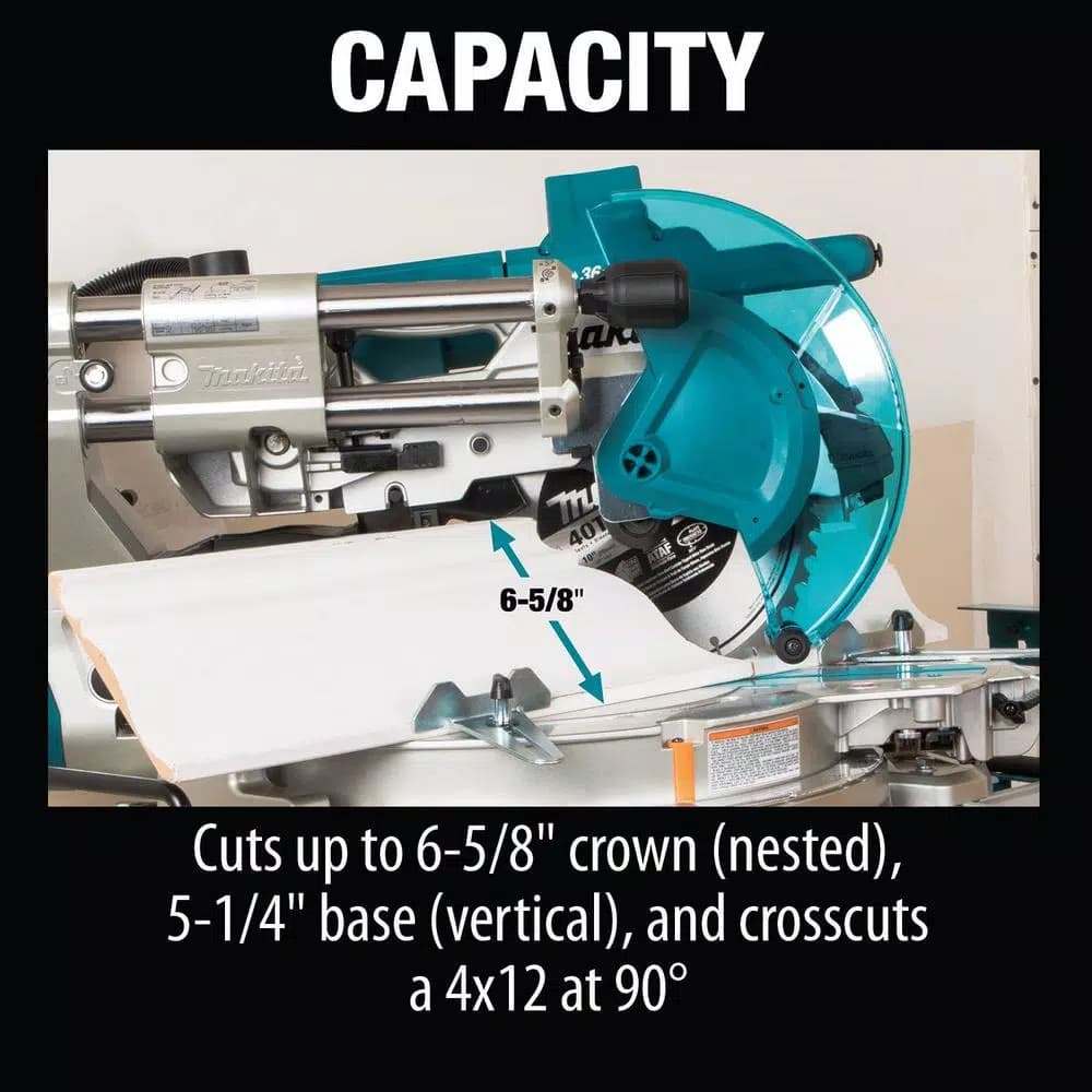 Makita 10 in. Dual-Bevel Sliding Compound Miter Saw, 18V X2 LXT Brushless Cordless (Tool Only)