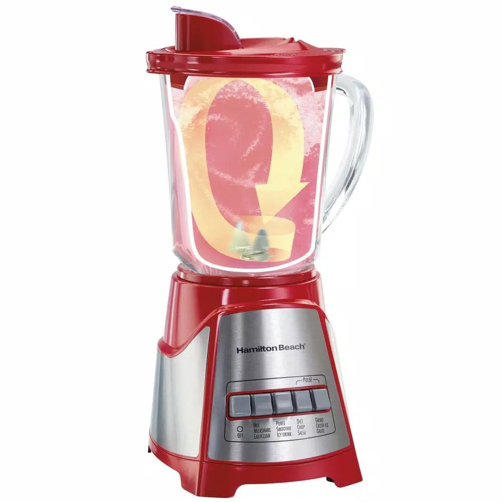 Hamilton Beach Ensemble 40 oz. 12-Speed Blender, 700W Peak Power, Red