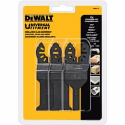DEWALT DWA4215 3-Piece Oscillating Blade Set for Wood and PVC thumbnail 1