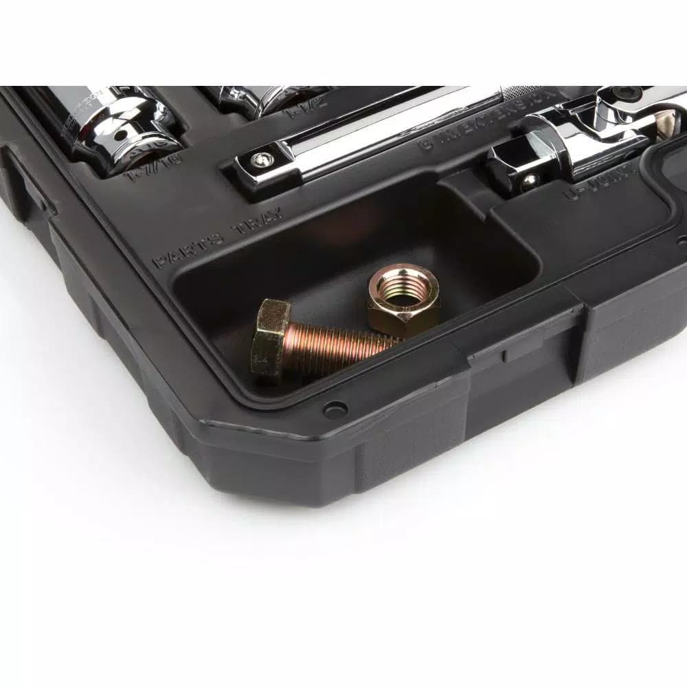 TEKTON 25-Piece 3/4 in. Drive 12-Point Socket and Ratchet Set, SAE