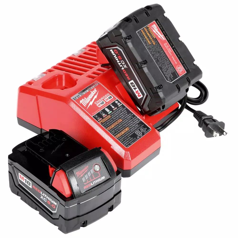 Milwaukee M18 FUEL 4-1/2" / 5" Cordless Angle Grinder Kit with (2) 5.0 Ah Batteries & Charger