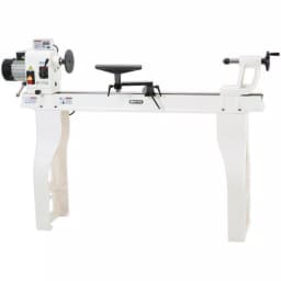 Shop Fox 16 in. x 46 in. 2 HP Wood Lathe with Stand and Digital Tachometer, 110-Volt thumbnail 1