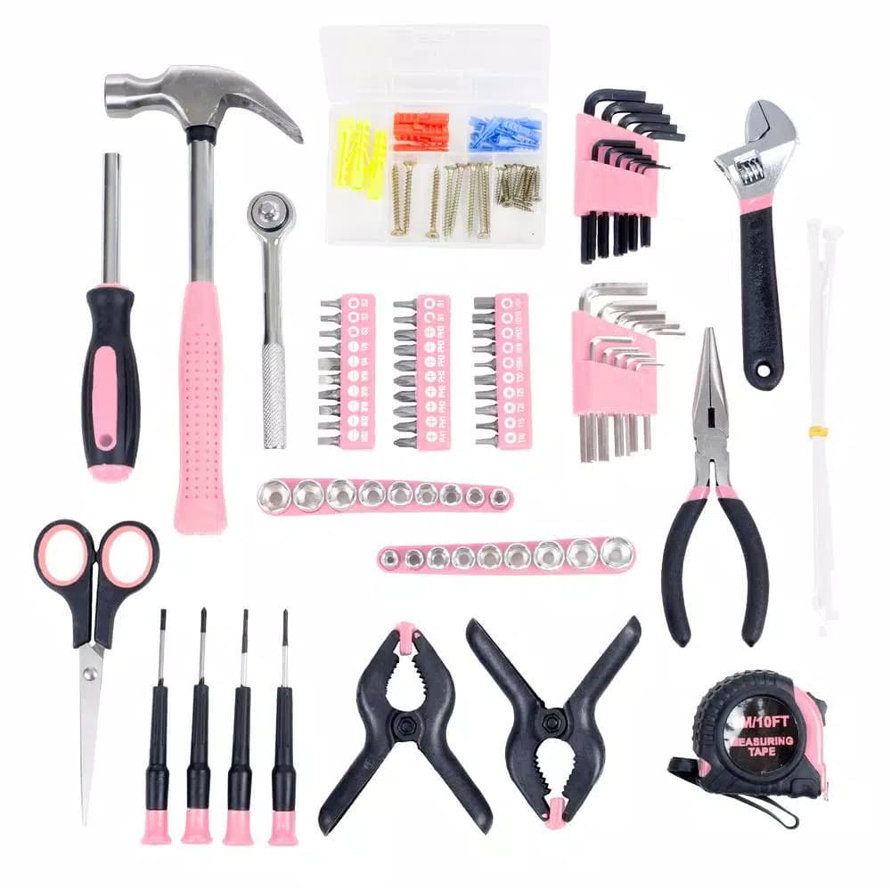 Stalwart 86-Piece Home Tool Kit with Compact Roll Up Organizer Bag
