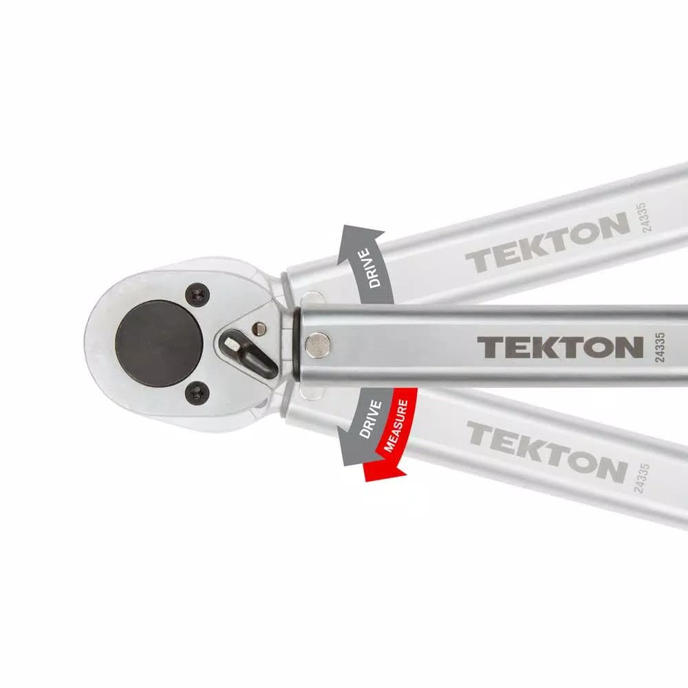 TEKTON 1/2 in. Drive Click Torque Wrench, 10-150 ft.-lb.