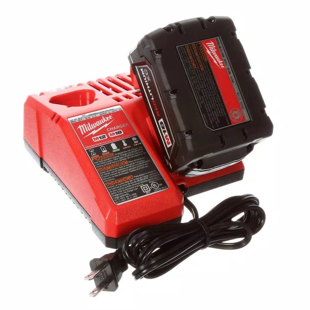Milwaukee M18 18V Lithium-Ion Cordless 4-Tool Combo Kit with (2) 3.0 Ah Batteries, Charger, and Tool Bag