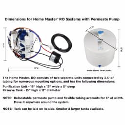 Home Master Artesian Full Contact Reverse Osmosis Water Filter System with Permeate Pump thumbnail 2