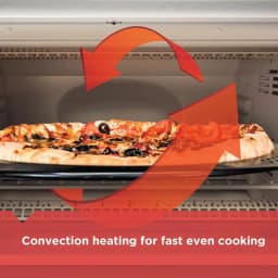 BLACK+DECKER 1550W Extra-Wide Digital Convection Toaster Oven, 8-Slice, Stainless Steel thumbnail 4