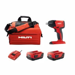 Hilti SIW 22V 3/8 in. Cordless Brushless Compact Impact Wrench Kit with (2) 4 Ah Batteries, Charger, and Bag thumbnail 1