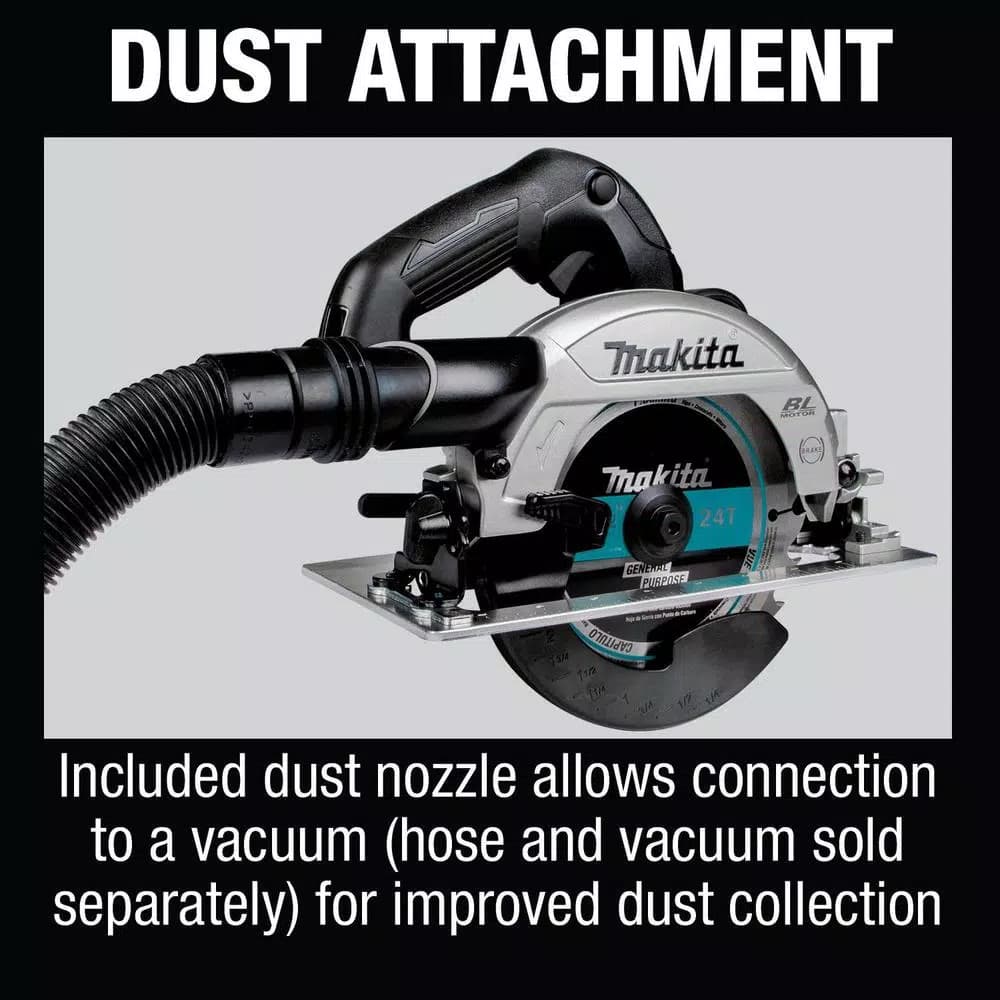 Makita 18V LXT Sub-Compact Brushless 6-1/2 in. Circular Saw with AWS, Tool Only