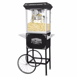 Great Northern Lincoln 8 oz. Antique Black Popcorn Machine with Cart thumbnail 13