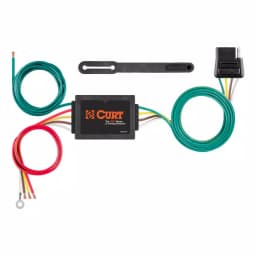 CURT 3-to-2-Wire Taillight Converter with 4-Way Flat Connector thumbnail 1
