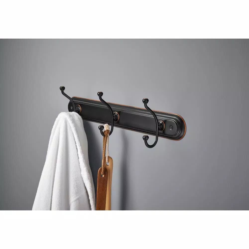 Delta Porter Triple Towel Hook, Oil Rubbed Bronze