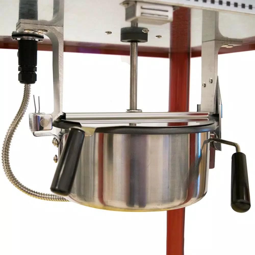 Funtime FT8000CP 8 oz. Commercial Carnival Style Popcorn Popper Machine, Red/Stainless Steel