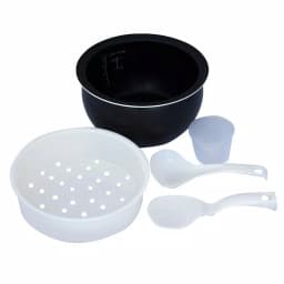 SPT 8-Cup Beige Smart Rice Cooker with Steam Basket and Built-In Timer thumbnail 5