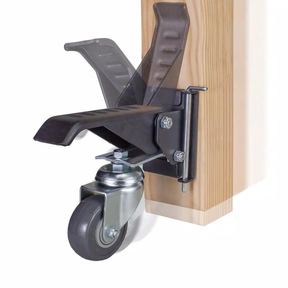 POWERTEC Workbench Casters with Quick-Release Plates, 4-Set Mobility Kit
