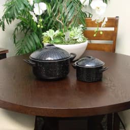 Gibson Home Casselman 4-Piece Steel Nonstick Pasta Pot Set, Black Speckle thumbnail 3