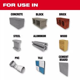 Milwaukee SHOCKWAVE 3/8 in. Carbide Multi-Material Drill Bit, 1/4 in. Hex Shank thumbnail 2