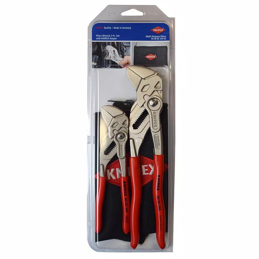 KNIPEX 2-Piece Cobra Water Pump and Pliers Wrench Set with Carry Pouch