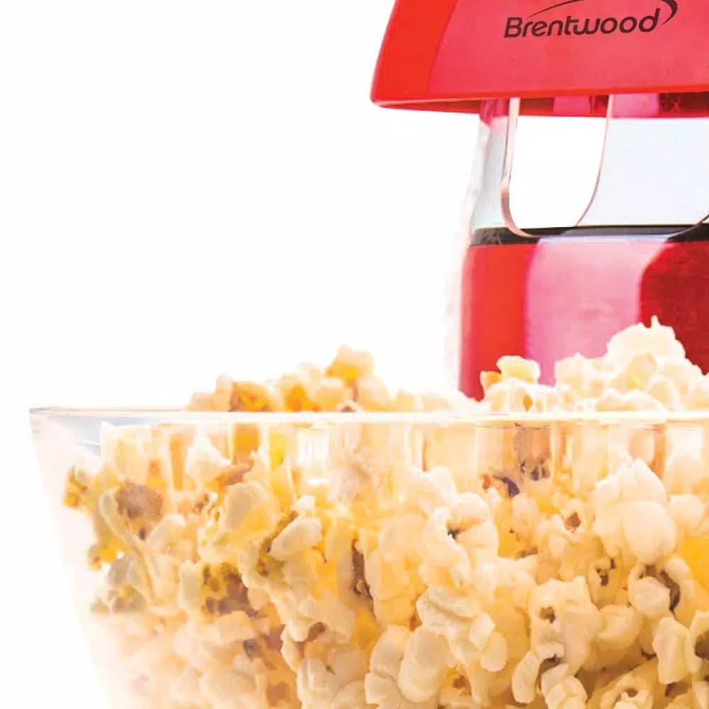 Brentwood Appliances PC-490R Jumbo 1200-Watt Hot Air Popcorn Maker, 24-Cup Capacity, Red