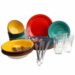 Gibson Home 28-Piece Speckle Stoneware Dinnerware Set, Assorted Colors thumbnail 1