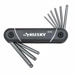 Husky 17-Piece Folding Ball-End Hex Key Set, SAE and Metric thumbnail 3