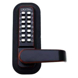 Unbranded LockeyUSA 2835 Oil Rubbed Bronze Mechanical Keyless Digital Door Lever Lock thumbnail 1