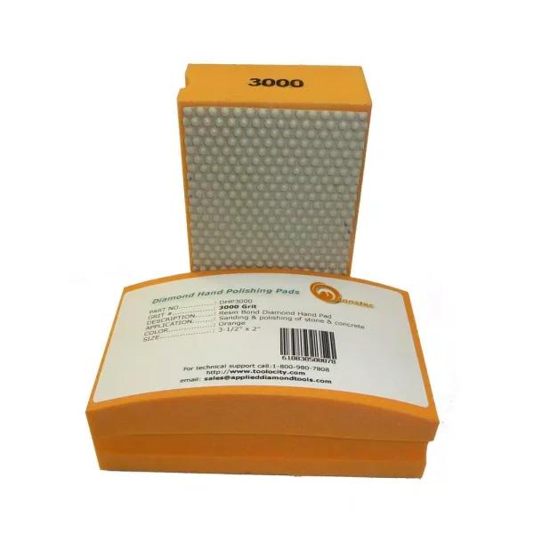 Monster Diamond 3000-Grit Resin Bonded Hand Polishing Pad Block
