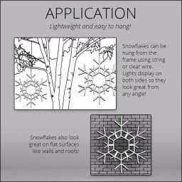 Kringle Traditions 36 in. 105-Light LED Warm White Folding Snowflake Decoration thumbnail 5