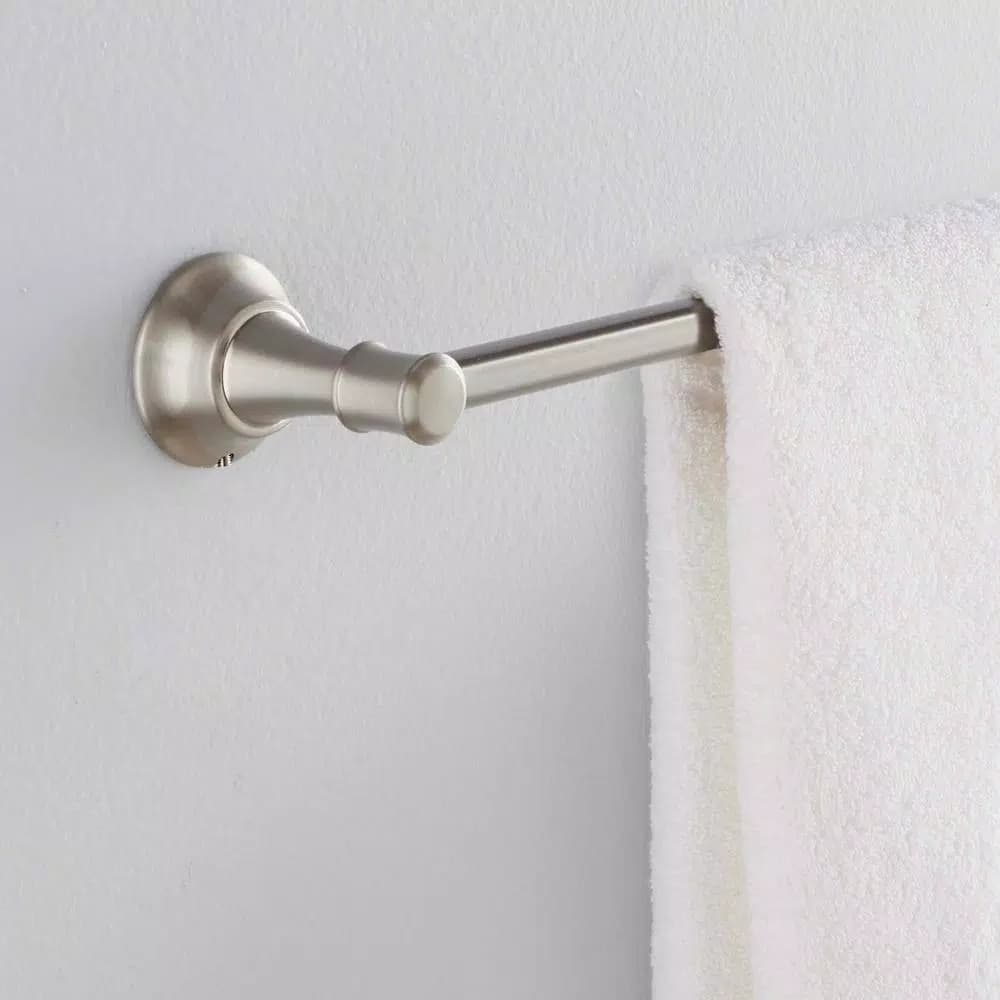 MOEN Ashville 24 in. Towel Bar in Spot Resist Brushed Nickel