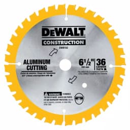 DEWALT 6-1/2 in. 36-Tooth Aluminum Cutting Blade, Carbide Tipped thumbnail 1