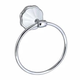 MODONA Flora 4-Piece Bathroom Accessories Set - White Porcelain & Polished Chrome thumbnail 4