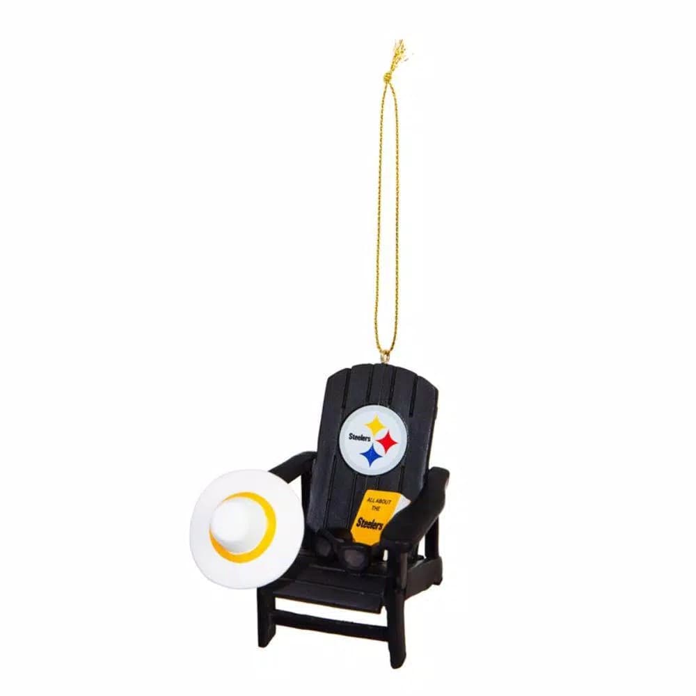 Team Sports America Pittsburgh Steelers NFL Adirondack Chair Christmas Ornament
