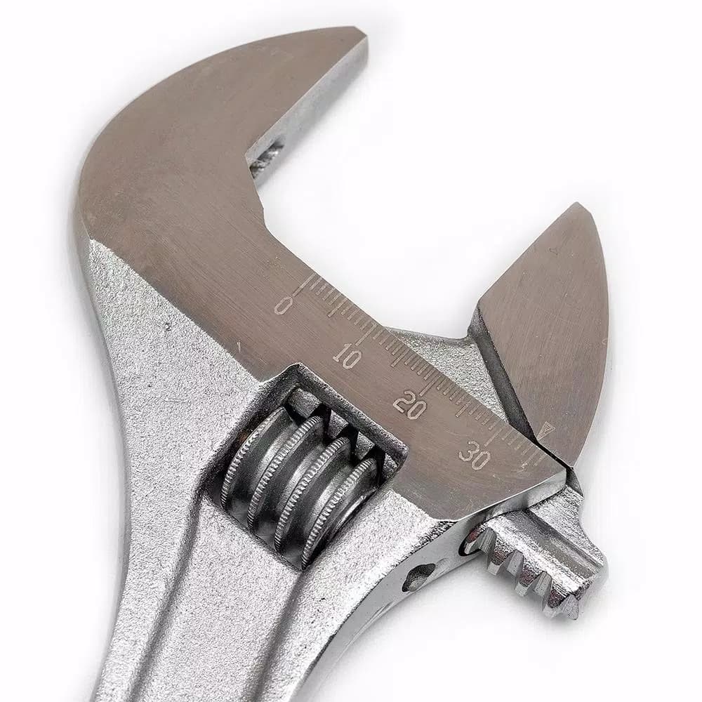 Crescent 10 in. Adjustable Wrench with Hex Jaw Design and Chrome Finish