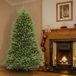National Tree Company 9 ft. Dunhill Fir Hinged Artificial Christmas Tree, 4026 Tips, Green thumbnail 2