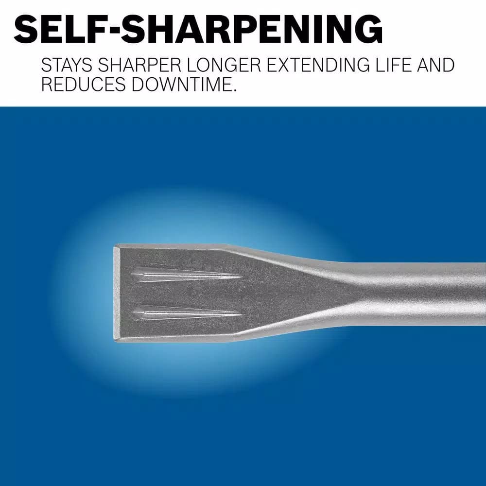 Bosch Bulldog Xtreme 1-1/2 in. x 10 in. SDS-Plus Self-Sharpening Tile Chisel
