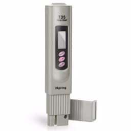 iSpring Digital TDS Meter and Thermometer with Automatic Temperature Calibration and Leather Carrying Case thumbnail 1