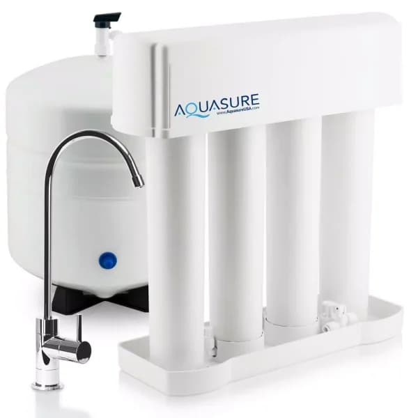 AQUASURE Premier Elite 100 GPD Reverse Osmosis Water Filtration System with Electric Booster Pump