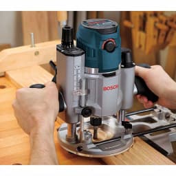 Bosch 2.3 HP 15 Amp Variable Speed Fixed Base Corded Electric Router Kit thumbnail 6